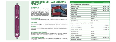 SUPER HOUSE OS-ACP SILICONE SEALANT