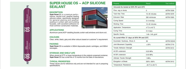 SUPER HOUSE OS-ACP SILICONE SEALANT