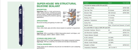 SUPER HOUSE WN STRUCYURAL SILICONE SEALANT