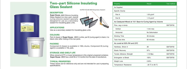Two-part Silicone Insulating Glass Sealant